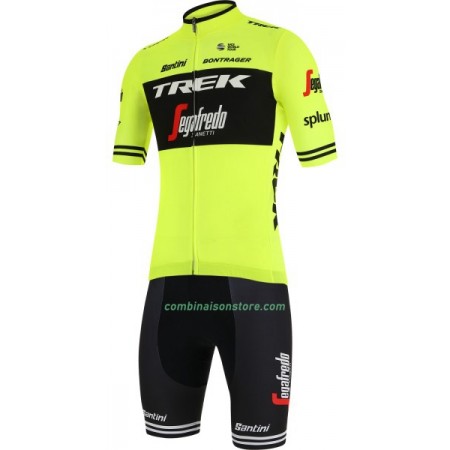 Combinaison Cycliste + Cuissard à Bretelles 2019 Trek-Segafredo N002